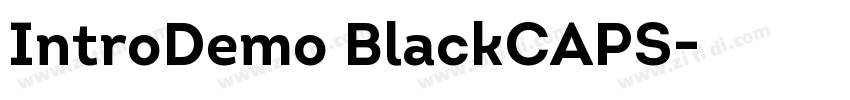 IntroDemo BlackCAPS字体转换